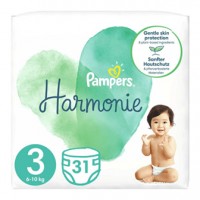 Pampers Harmonie Nappies Size 3 (186 nappies)