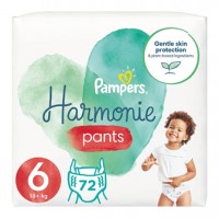 Pampers Harmonie Eco-friendly Nappy Pants Size 6 (72 nappies)